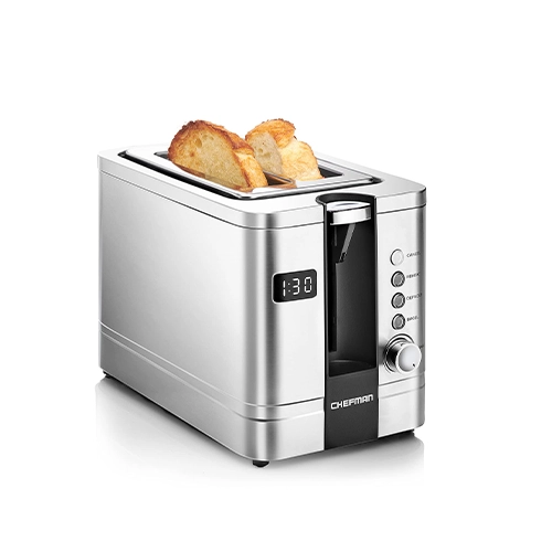 CHEFMAN TOSTADOR DIGITAL DE 2 REBANADAS - Artículos Promocionales MAS RECIO