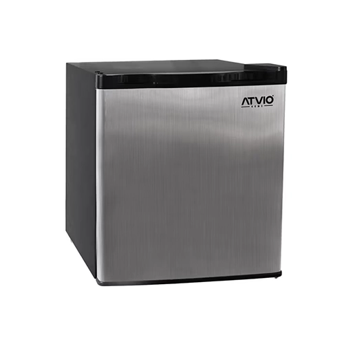 REFRIGERADOR 1.6 PIES ATVIO PUERTA ACERO INOXIDABLE - Artículos Promocionales MAS RECIO