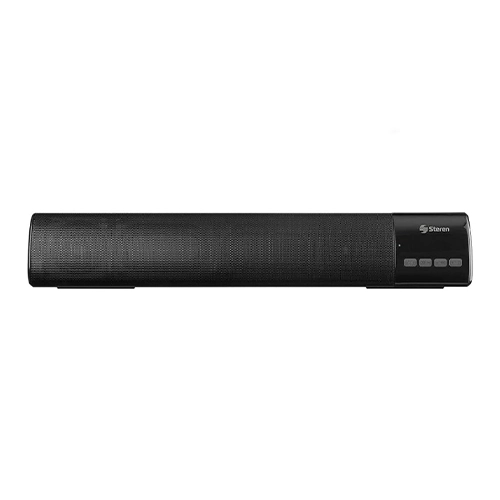 BOCINA STEREN SOUNDBAR BLUETOOTH CON BASS REFLEX COLOR NEGRO - Artículos Promocionales MAS RECIO