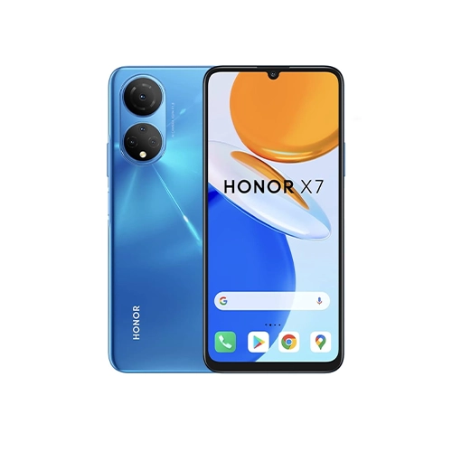 SMARTPHONE HONOR X7 6.74" 128GB/4GB CÁMARA 50MP+2MP+2MP/8MP QUALCOMM ANDROID 11 COLOR AZUL COMETA - Artículos Promocionales MAS RECIO