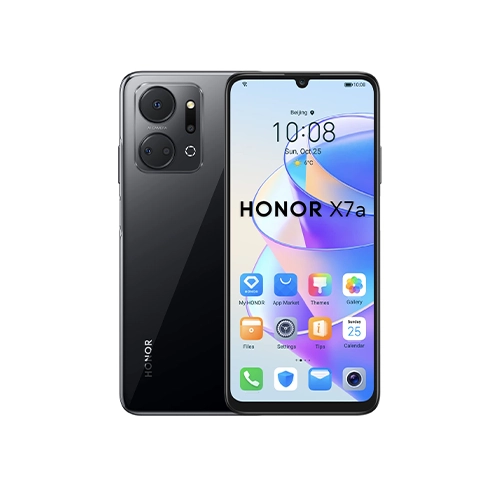 SMARTPHONE HONOR (D90) X7A 6.74" 128GB/6GB CÁMARA 50MP+5MP+2MP+2MP/8MP MEDIATEK ANDROID 12 COLOR NEGRO MEDIANOCHE - Artículos Promocionales MAS RECIO