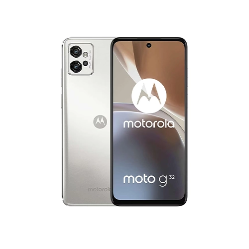 SMARTPHONE MOTOROLA G32 6.5" 128GB/4GB CÁMARA 50MP+8MP+2MP/16MP QUALCOMM ANDROID 12 COLOR PLATA - Vista 2