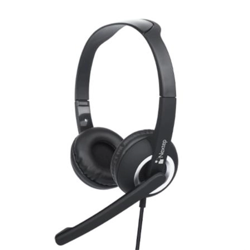 DIADEMA NEXTEP MICRÓFONO CONEXIÓN USB COLOR NEGRO - Artículos Promocionales MAS RECIO