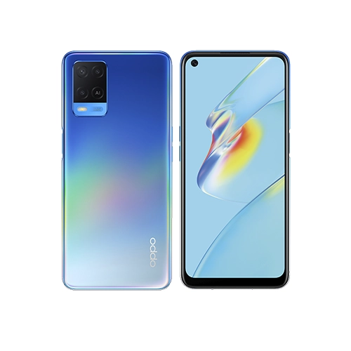 SMARTPHONE OPPO A54 6.51" 128GB/4GB CÁMARA 13MP+2MP+2MP/16MP MEDIATEK ANDROID 10 COLOR AZUL - Artículos Promocionales MAS RECIO