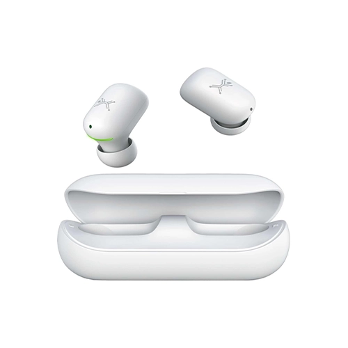 AUDÍFONOS PERFECT CHOICE TWS HUBBLE BLUETOOTH 5.0 MICRÓFONO DURACIÓN HASTA 6 HORAS ESTUCHE CARGADOR COLOR BLANCO - Artículos Promocionales MAS RECIO