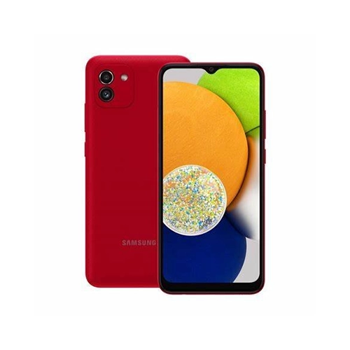 SMARTPHONE SAMSUNG GALAXY A03 6.5" 64GB/4GB CÁMARA 48MP+2MP/5MP OCTACORE ANDROID 11 COLOR ROJO - Artículos Promocionales MAS RECIO