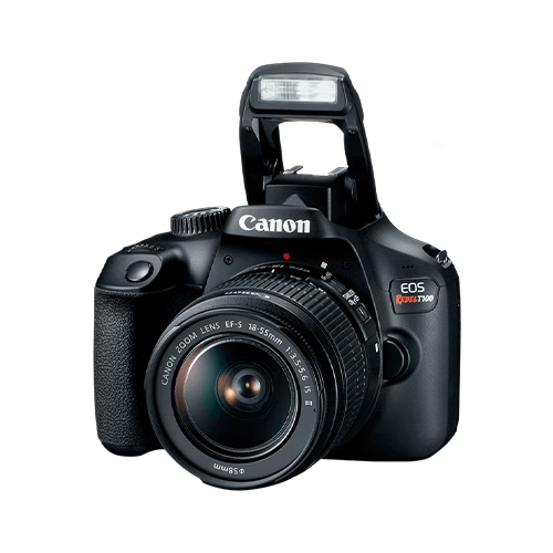 CAMARA CANON EOS REBEL T100 CON LENTE EF-S 18-55DCIII - Artículos Promocionales MAS RECIO