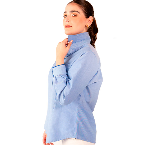 CAMISA MAG OXFORD DAMA MANGA LARGA - Vista 3